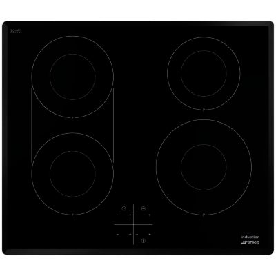 Smeg SI3642B 60cm Touch Control Induction Hob with Angled Edge Glass in Black Glass Smeg SI3642B 60cm Touch Control Induction Hob with Angled Edge Glass in Black Glass